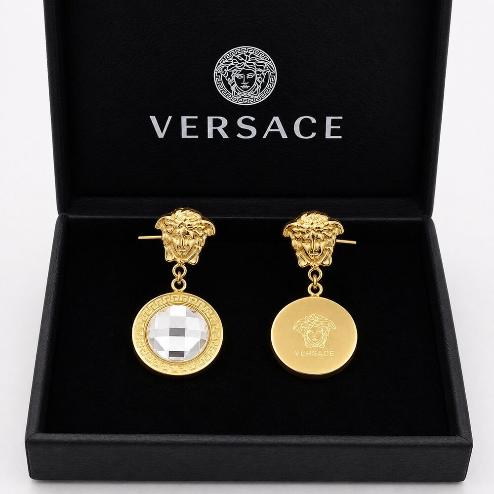 Versace Bold Statement Earrings Style 9 | New with Box - Picture 7 of 9